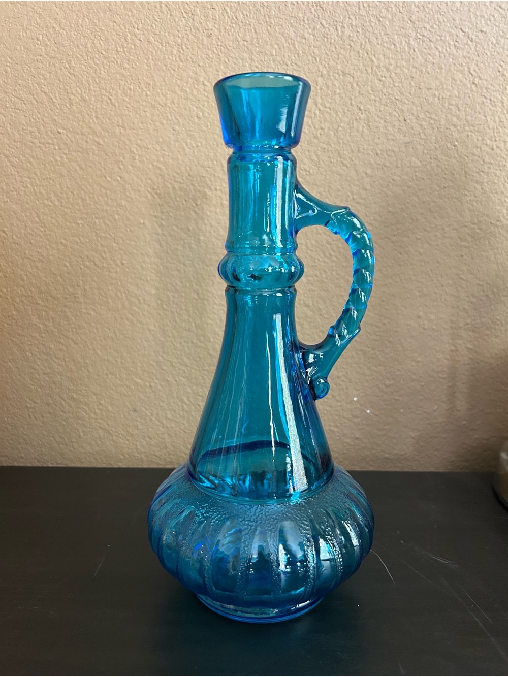 Vintage Jim Beam I DREAM OF JEANNIE Blue Glass Liquor Decanter NO STOPPER